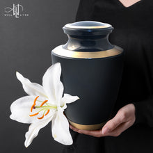 Load image into Gallery viewer, Navy Blue Cremation Urn
