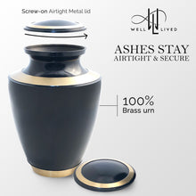 Load image into Gallery viewer, Navy Blue Cremation Urn