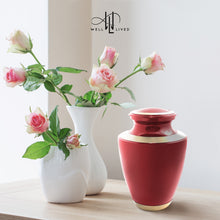 Load image into Gallery viewer, Red Glossy Cremation Urn