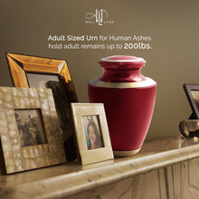 Load image into Gallery viewer, Red Glossy Cremation Urn