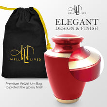 Load image into Gallery viewer, Red Glossy Cremation Urn