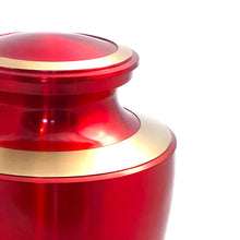 Load image into Gallery viewer, Red Glossy Cremation Urn
