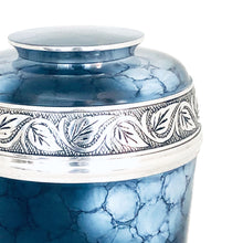 Load image into Gallery viewer, Blue Fire Adult Urn