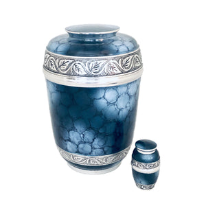 Blue Fire Cremation Keepsake Urn (set of 4)