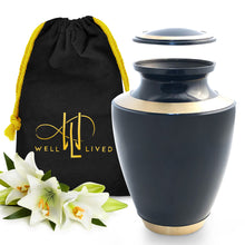 Load image into Gallery viewer, Navy Blue Cremation Urn