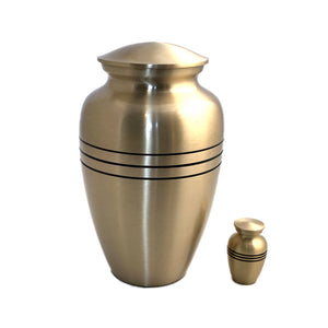 Brass Cremation Keepsake Urn