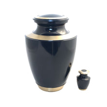 Load image into Gallery viewer, Navy Blue Keepsake Cremation Urn (set of 4)