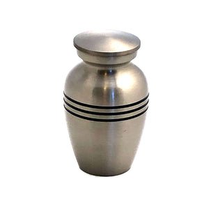 Mat Silver Keepsake Cremation Urn (set of 4 pcs)