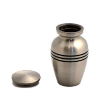 Load image into Gallery viewer, Mat Silver Keepsake Cremation Urn